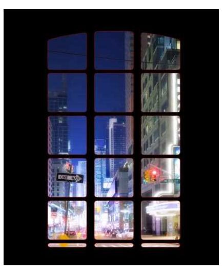 Sticker groß Manhattan fenêtre