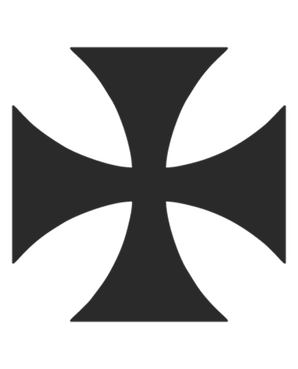 Sticker Mini Croix de Malte 2