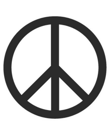 VW Peace and love logo Mini Decal