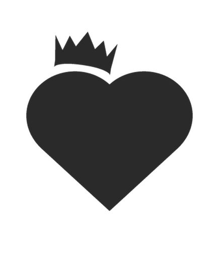 Heart Crown Mini Decal