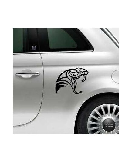 Snake Head Fiat 500 Decal