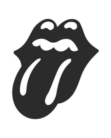 Rolling Stones logo Fiat 500 Decal