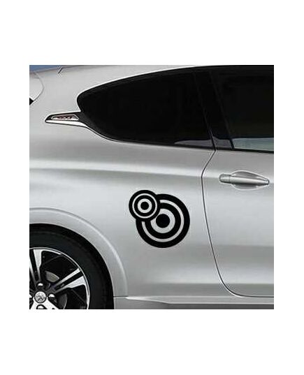 Rounded Circles Peugeot Decal