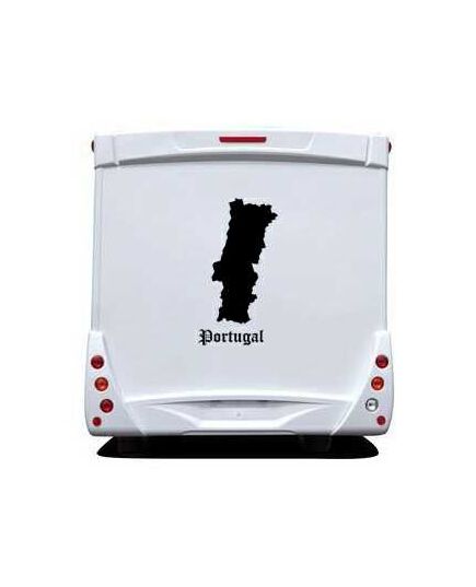 Sticker Wohnwagen/Wohnmobil Silhouette Portugal