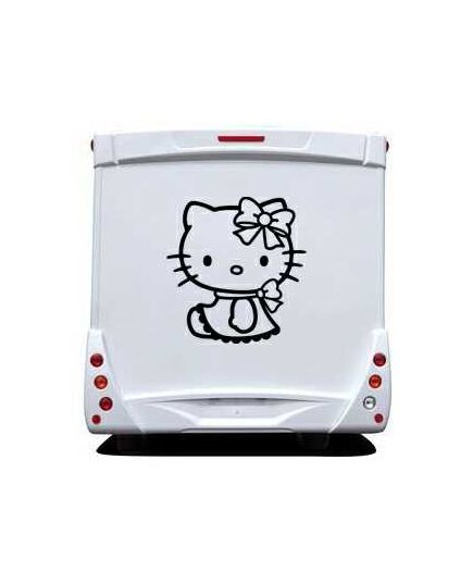 Hello Kitty Lace Camping Car Decal