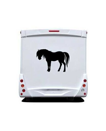 Sticker Wohnwagen/Wohnmobil Pferd 3