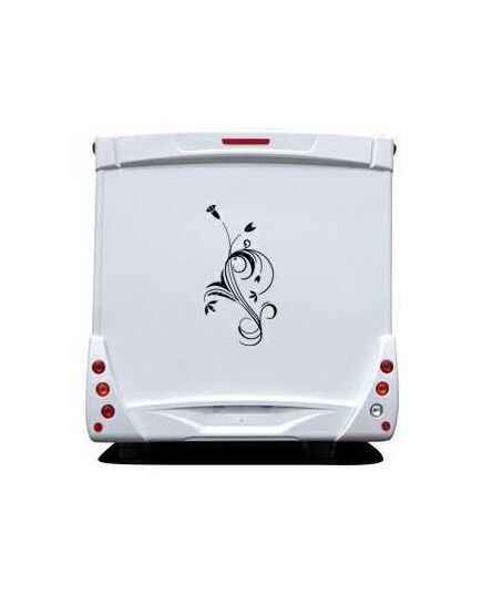 Sticker Camping Car Deco Floral Ornement 32
