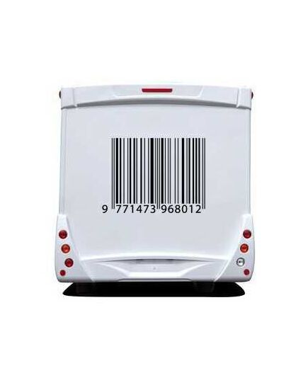 Sticker Wohnwagen/Wohnmobil Code Barre
