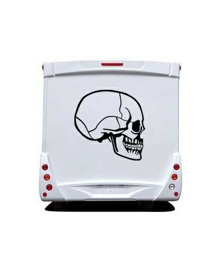 Skull Camping Car Decal 26