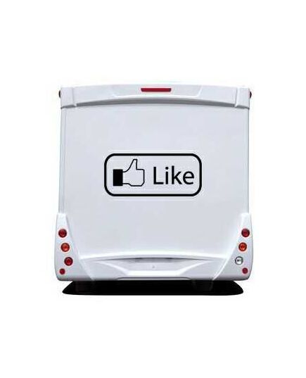 Sticker Camping Car Facebook I Like - J'aime