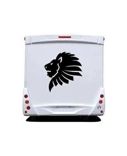 African Lion Camping Car Decal