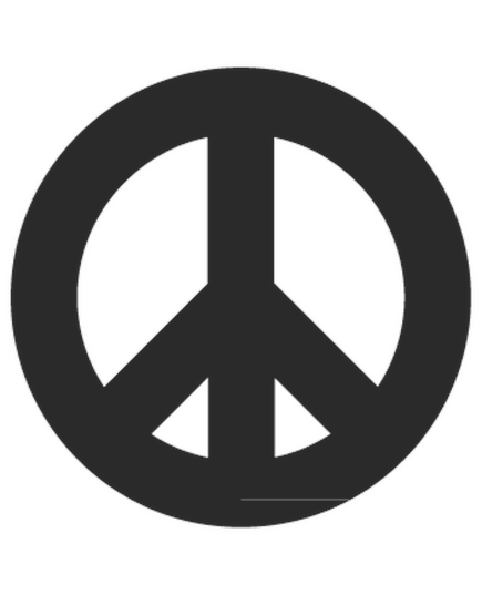 VW Peace and love logo Volkswagen MK Golf Decal  - 2