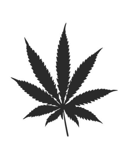 Sticker Wohnwagen/Wohnmobil Pot Leaf Cannabis