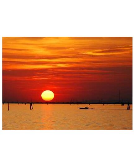 Venice sunset deco decal