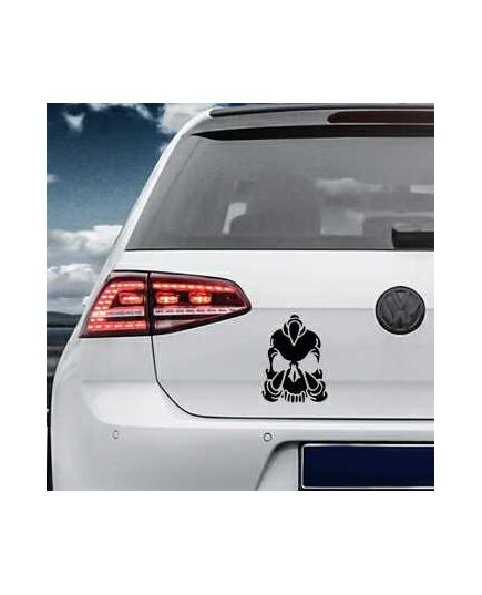 Sticker VW Golf Tête de Mort 9