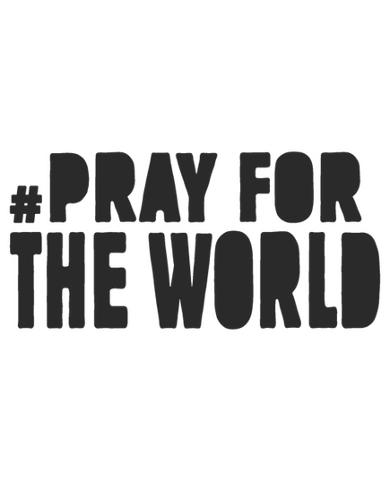 T-shirt #PRAY FOR THE WORLD