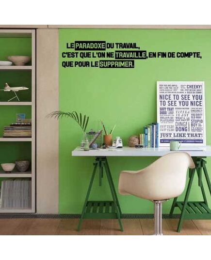 Paradoxe Travail decoration Decal