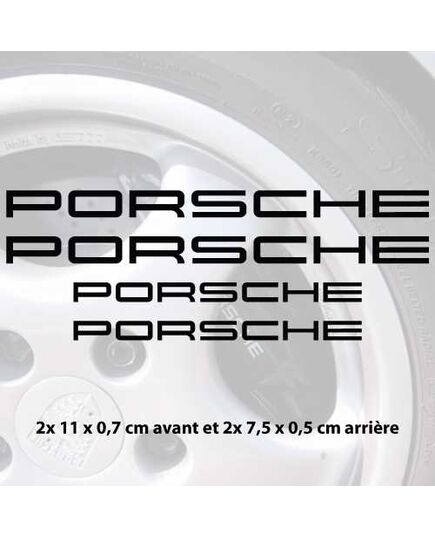 Porsche Cayenne logo brake decals set