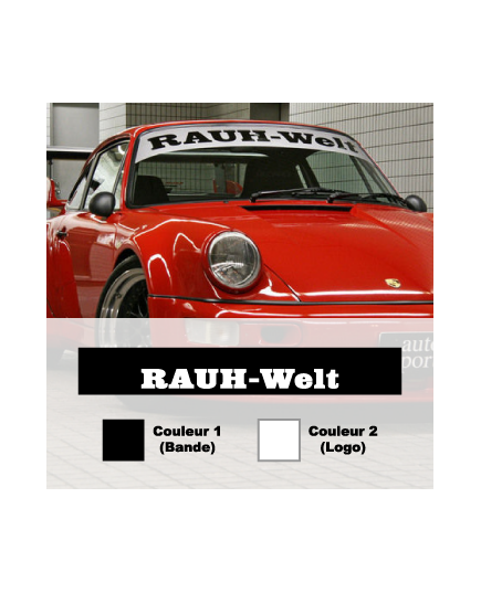 Sticker Bande Pare-Soleil Porsche RAUH-Welt