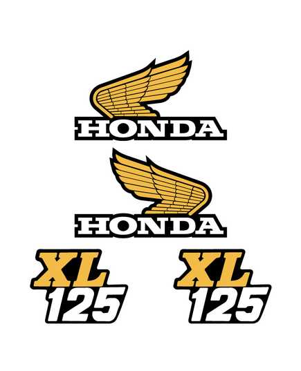 Honda XL 125 Aufkleber Pack
