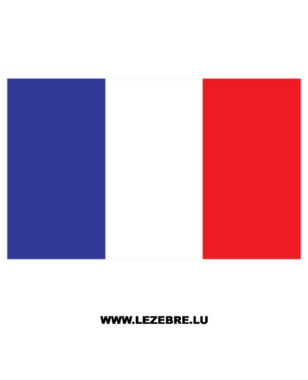 French Flag Decal