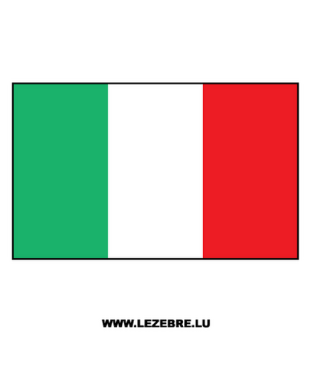 Sticker Flagge Italien