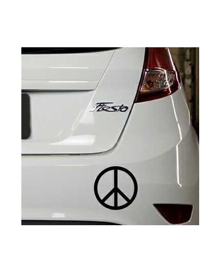 Stencil Ford Fiesta Peace & Love Logo