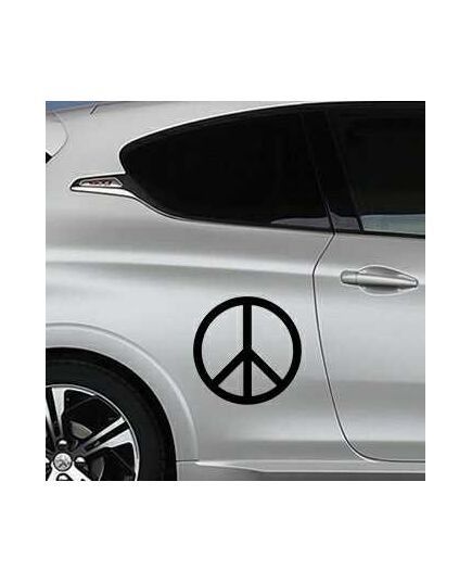 Pochoir Peugeot Peace & Love Logo