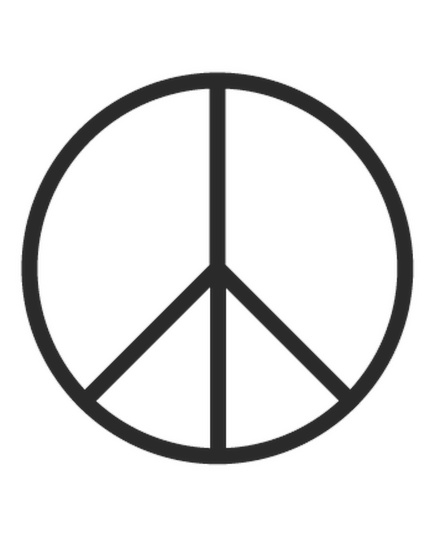 Pochoir Peace & Love Logo III