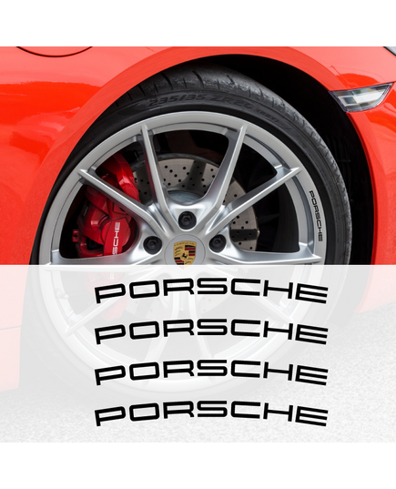Porsche Wheels Decals Set