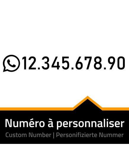Sticker WhatsApp - Numéro de Téléphone à Personnaliser