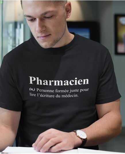 Tee-shirt Humour Définition Pharmacien