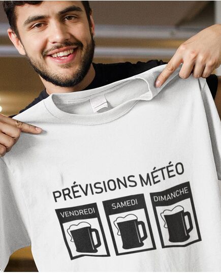 Tee-shirt Alcool - Prévisions Météo