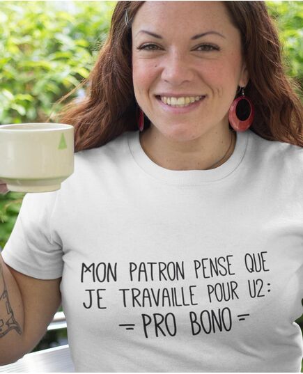 Tee-shirt Je travaille Pro Bono