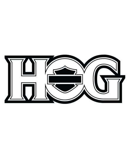 Harley Davidson HOG Logo Decal