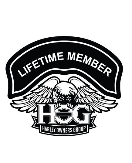 Sticker Harley Davidson HOG Lifetime Member ★