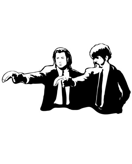 Banksy - Pulp Fiction Decal