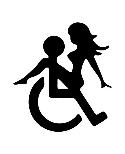 Sticker Humeur - Handicapé Fait L'amour