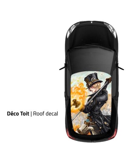 One Piece Sabo car roof sticker