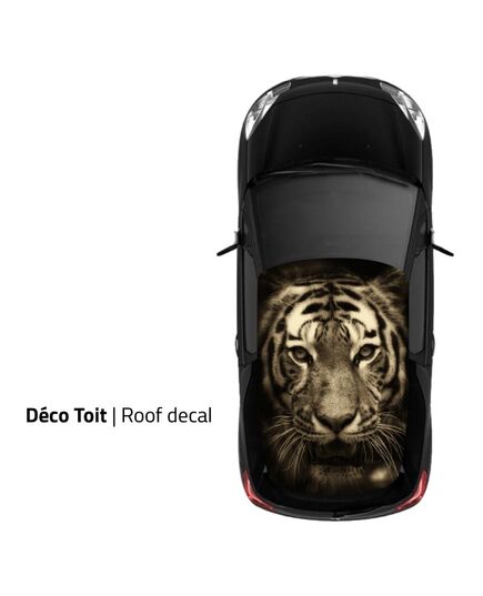 Sticker Deco Toit Auto Tigre