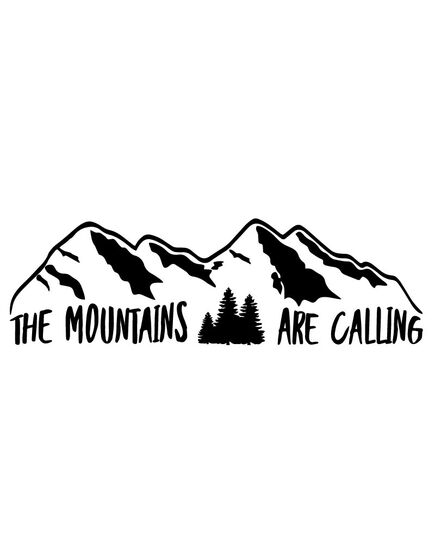 Sticker The Mountains Are Calling
