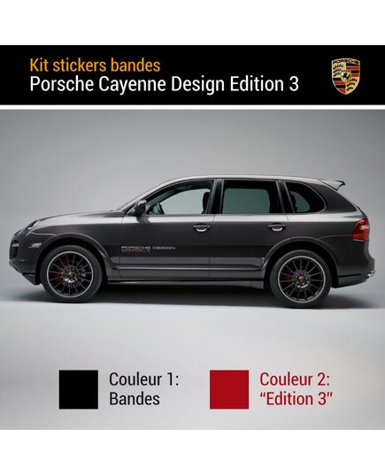 Porsche Cayenne GTS Design Edition 3 Decals Set
