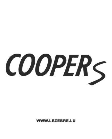 Sticker BMW Mini Cooper S Logo