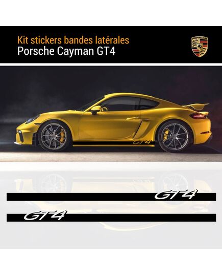 Kit Stickers Bandes Bas de Caisse Porsche Cayman GT4
