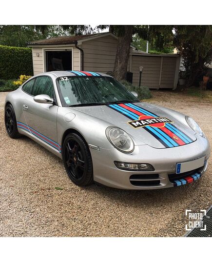 Porsche 911 Martini Racing Stripes Decals Set