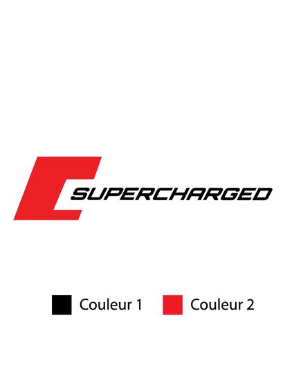 Sticker Mini Cooper Supercharged Couleur