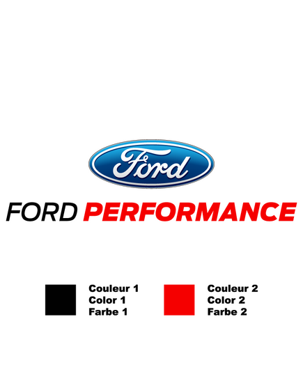 Ford Performance Bicolor Aufkleber