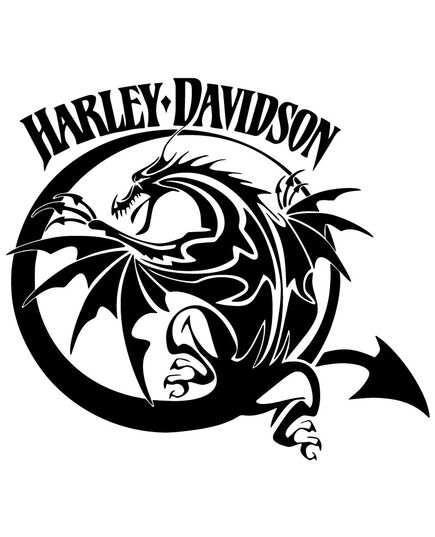 Sticker Harley Davidson Dragon ★