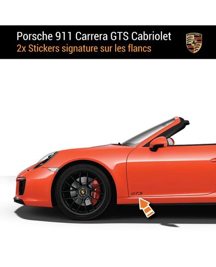 Porsche 911 Carrera GTS Cabriolet Decals (2x)