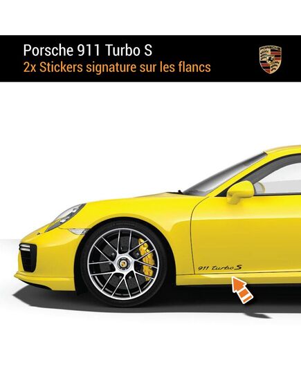 Kit Stickers Flancs Porsche 911 Turbo S